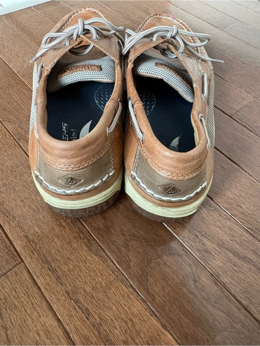 Sperry Tan Leather Boat Shoes